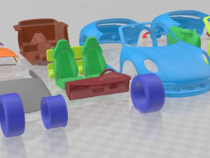 Porsche 911 Carrera 4S Cabrio 2019 Printable Car 3D Print Model