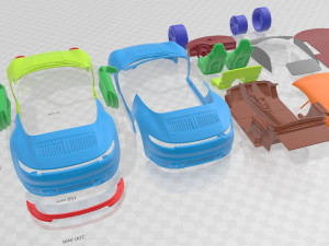 Porsche 911 Carrera 4S Cabrio 2019 Printable Car 3D Print Model