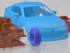 Lexus RC 2019 Printable Car 3D Print Model