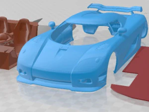 Koenigsegg Trevita CCXR 2010 Printable Car 3D Print Model
