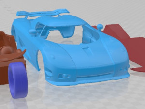 Koenigsegg Trevita CCXR 2010 Printable Car 3D 프린트 모델