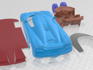 Koenigsegg Trevita CCXR 2010 Printable Car 3D 프린트 모델