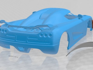 Koenigsegg Trevita CCXR 2010 Printable Car 3D 프린트 모델