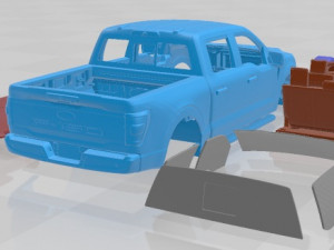 F 150 2021 Printable Car Modelo de Impressão 3D
