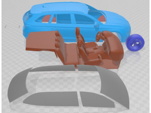 Skoda Octavia RS IV Combi 2020 Printable Car 3D Принт Модель