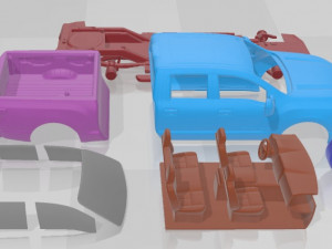 Nissan Titan 2020 Printable Car Modèles 3D en vedette