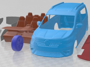 Renault Express 2022 Printable Car Modelo de impresión 3D