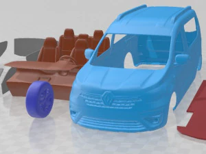 Auto stampabile Renault Express 2022 Modello di stampa 3D