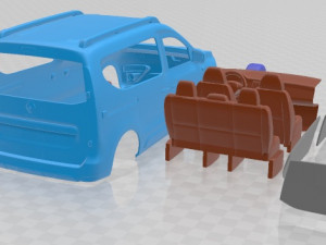 Renault Express 2022 Printable Car 3D-printmodel