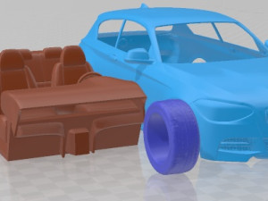 M135i 3doors 2013 Printable Car 3D Print Model