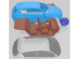 M135i 3doors 2013 Printable Car 3D Print Model