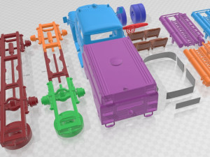 ZiL 130 AC-40 Fire Truck 1978 Printable 3D-Druckmodell