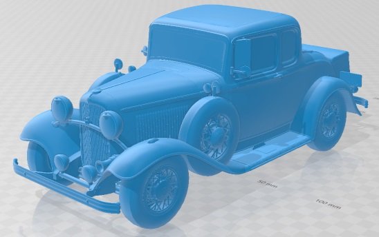 Coupe 1932 Printable Car 3D Print Model .c4d .max .obj .3ds .fbx .stl .blend 