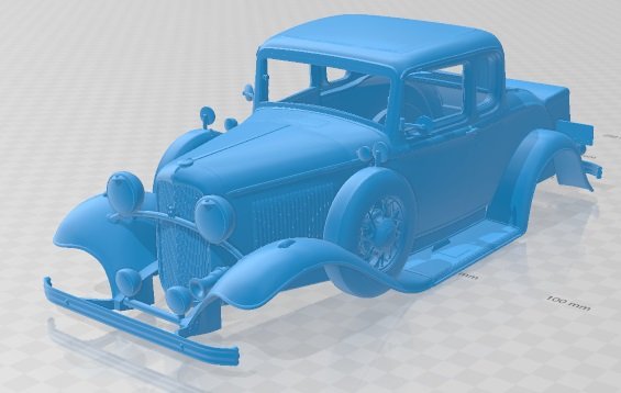 Coupe 1932 Printable Body Car 3D Print Model .c4d .max .obj .3ds .fbx .stl .blend