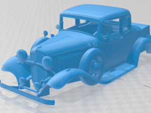 Coupe 1932 Printable Body Car Modelo de impresión 3D