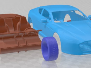 Aston Martin Rapide S 2014 Printable Car 3D Принт Модель