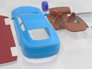 Aston Martin Rapide S 2014 Printable Car 3D Принт Модель