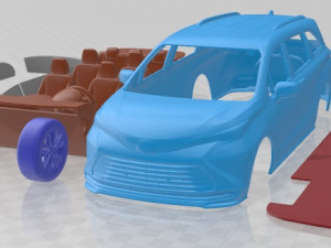 Toyota Sienna 2021 Printable Car Modelo de impresión 3D