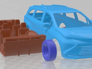 Toyota Sienna 2021 Printable Car 3D Print Model