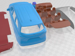 Toyota Sienna 2021 Printable Car 3D Print Model