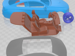 M4 Coupe F82 2015 Printable Car 3D-Druckmodell