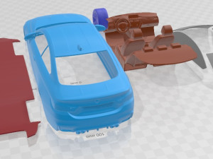 M4 Coupe F82 2015 Printable Car 3D-Druckmodell