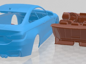 M4 Coupe F82 2015 Printable Car 3D-Druckmodell