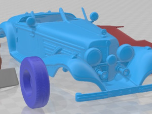 Mercedes Benz 540K 1936 Printable Car 3D Принт Модель