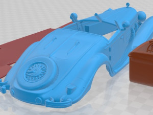 Mercedes Benz 540K 1936 Printable Car 3D Принт Модель