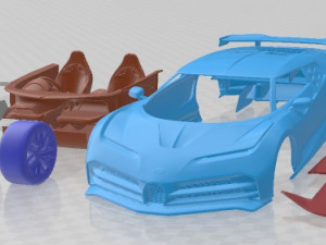 Bugatti Centodieci 2020 Printable Car 3D 프린트 모델