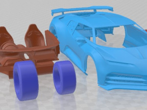 Bugatti Centodieci 2020 Printable Car 3Dプリントモデル