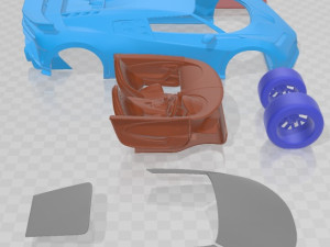 Bugatti Centodieci 2020 Printable Car 3Dプリントモデル