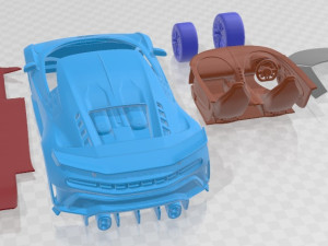 Bugatti Centodieci 2020 Printable Car 3Dプリントモデル