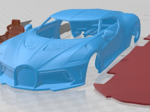 Bugatti La Voiture Noire 2019 Printable Car 3D Print Model