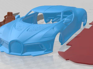 Carro para impressão Bugatti La Voiture Noire 2019 Modelo de Impressão 3D