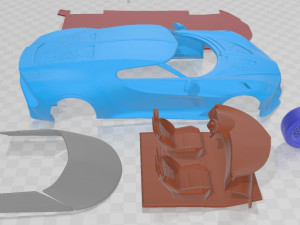 Bugatti La Voiture Noire 2019 Printable Car 3D Print Model