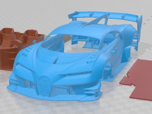 Bugatti Vision Gran Turismo 2015 Printable Car 3D 프린트 모델