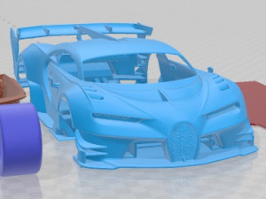 Bugatti Vision Gran Turismo 2015 Printable Car Model do druku 3D
