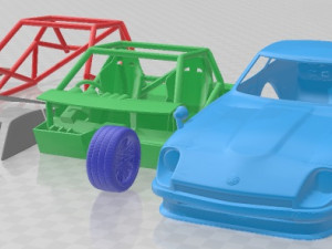 Nissan 240Z Fairlady Printable Car Modelo de impresión 3D