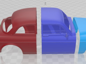 Volvo Amazon 1961 Printable Body Car Modèles 3D en vedette