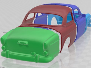 Volvo Amazon 1961 Printable Body Car Modèles 3D en vedette