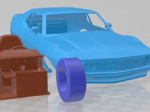 AMC AMX SST 1973 Printable Car 3D Print Model