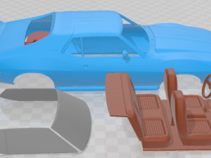 AMC AMX SST 1973 Printable Car 3D-printmodel