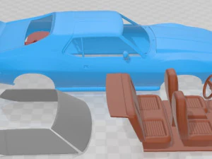 AMC AMX SST 1973 Printable Car 3D Print Model