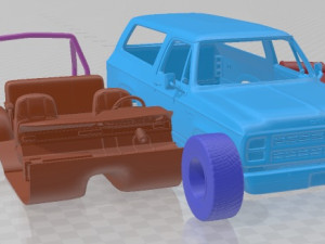 Dodge Ramcharger 1979 Printable Car Modello di stampa 3D