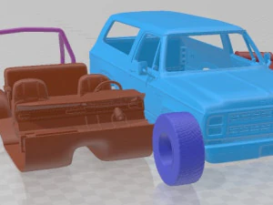 Dodge Ramcharger 1979 Printable Car 3D Print Model