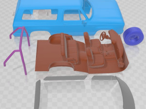 Dodge Ramcharger 1979 Printable Car Modello di stampa 3D