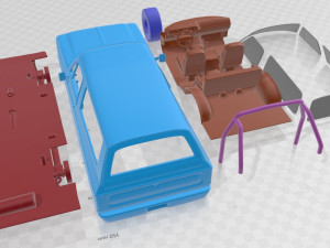 Dodge Ramcharger 1979 Printable Car Modello di stampa 3D