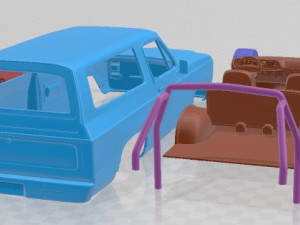 Dodge Ramcharger 1979 Printable Car Modello di stampa 3D