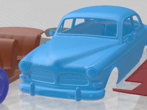 Volvo Amazon 1961 Printable Car 3D प्रिंट मॉडल